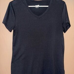 Avia Women's Black Short Sleeve V-Neck Tee